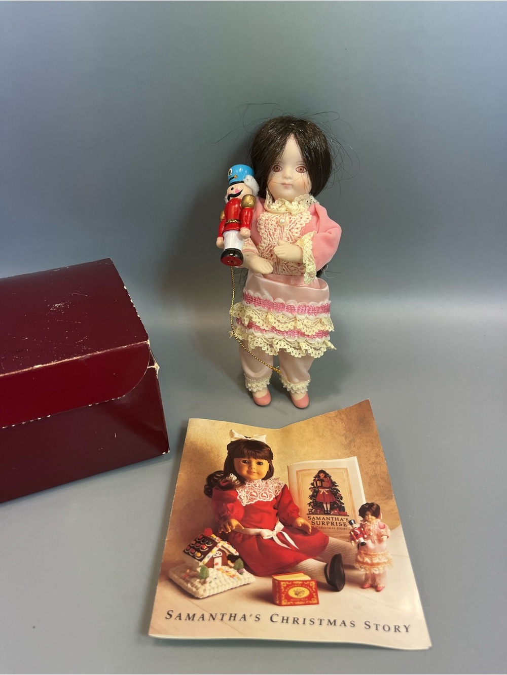 American Girl Doll Samantha’s Christmas Story Pleasant Company 1991 Tiny Doll 6”